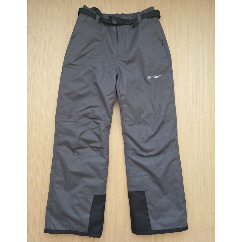 BenBoy Kids Snow Ski Pants Waterproof  Windproof Trousers Unisex 10-12 Gray
